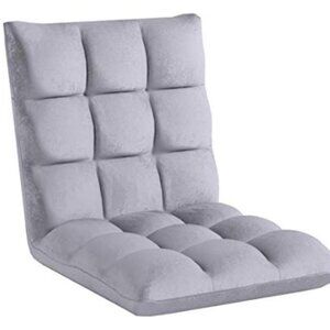 Chic Home Adjustable Microfiber Reclining Floor Chair- Stylish Comfort & Support